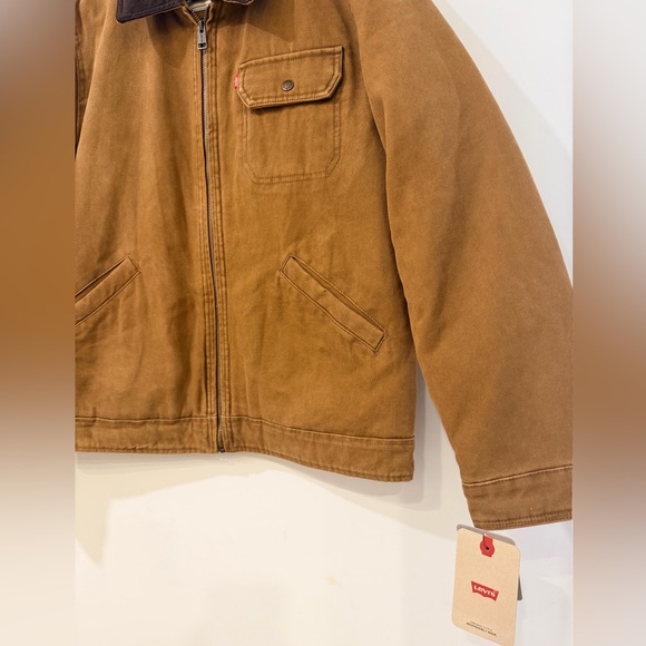 New Levi’s jacket Men's Cotton Canvas Zip-Front Utility Size M New with tag - Picture 8 of 14